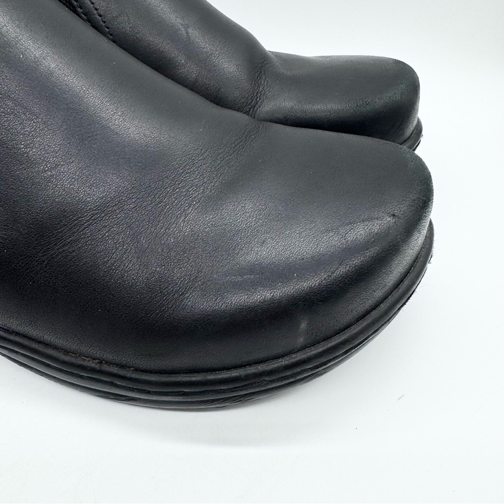 Klogs Footwear Women's Moxy Leather Slip-On Work Clogs Black‎ Size 11 Office - Picture 4 of 13